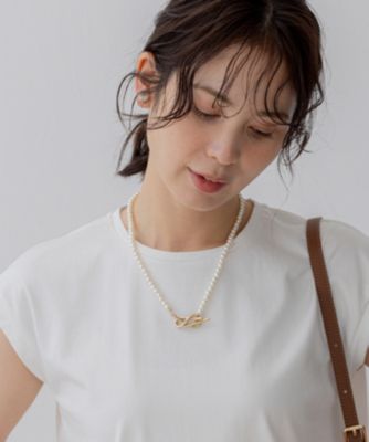 組曲(クミキョク)のメタルモチーフパールネックレス通販 | 集英社HAPPY