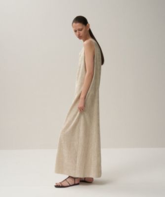 ATON LINEN VELVET | タンクトップドレス美品 新品】ATON LINEN VELVET | タンクトップドレス
