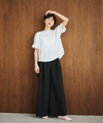 【新品未使用】deresバハリエ　パンツ Newans(ハッシュニュアンス)の【洗濯機可能/ストレッチ】ベリー