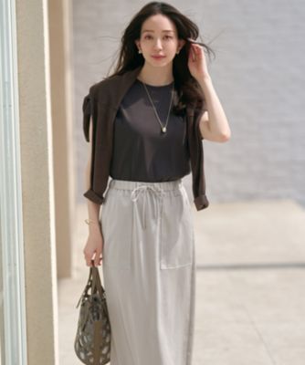 23区 L(ニジュウサンク エル)の【撥水加工/洗える】スムースサテン I