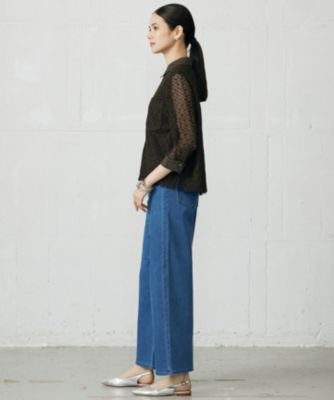 自由区(ジユウク)の【洗える】ウスカルデニムワイドストレート