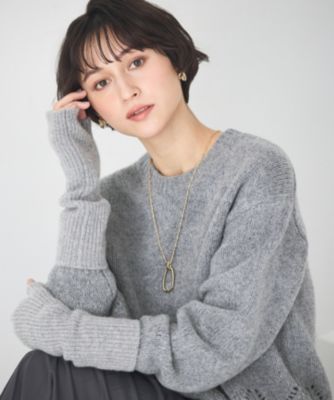 23区(ニジュウサンク)の【見上愛さん着用/洗える】ピュアカシミヤ