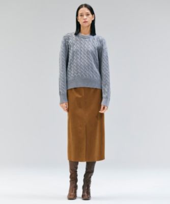 BEIGE，(ベイジ)のCISCO / フェイクスエードIラインスカート通販