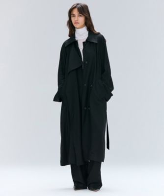 XLサイズ✨ レオナール シルク混 ガウンコート ロング ベルト グリーン 絹 shinfulife-otherlife_mirbco003a