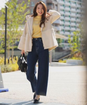 美品✩本物✩ムートンコート✩柔らか✩フード有り✩ファーコート✩軽い ANY SIS(エニィスィス)のLuxuryフェイクムートン コート通販 | 集英社