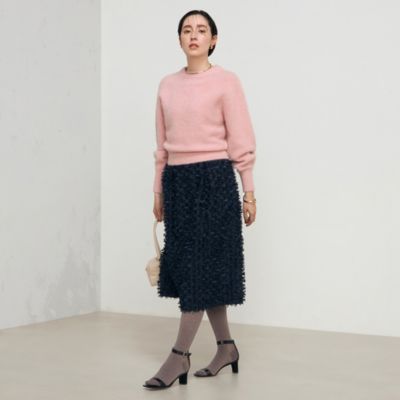 NOLLEY'S ニット ヘアリーモックネックプルオーバーニット