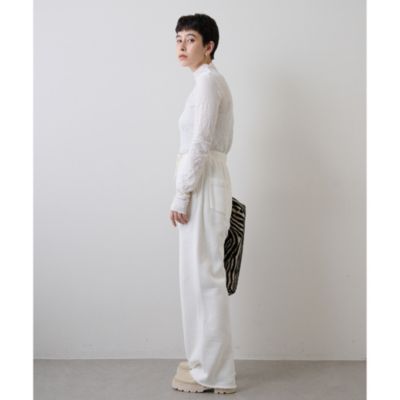 年末特価！　マーク&ロナ ウォーム軽量・伸縮ストレッチスリムパンツ　オフホワイト s4_P18H8K.jpg?$itemSlide$