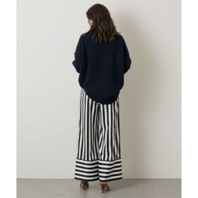 週末限定ンセール Whim ガゼット)のワイドストライプパンツ通販 Gazette(ウィム パンツ