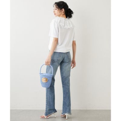 【期間限定】PATOU パトゥ ウィッカー バケットバッグ かごバッグ 完売必至 ◇関税込◇ PATOUパトゥ ウィッカーバケットかごバッグ (PATOU