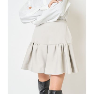 【最終お値下げ】☆新品☆ ミニフレアスカート(THE PAUSE) Whim Gazette(ウィム ガゼット)の【THE PAUSE】ミニフレア