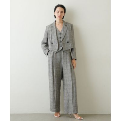 Whim Gazette ウィムガゼット リネングレンチェックジャケット リネングレンチェックジャケット | Whim Gazette(ウィム