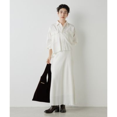 新品【サイズ40】 Whim Gazette テンセル繊維使用ロングスカート セール】テンセル(TM)繊維使用ロングスカート（スカート）｜Whim