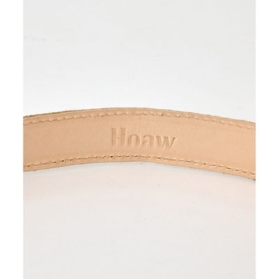 Whim Gazette Hoaw.レザーバックルベルト Whim Gazette(ウィム ガゼット)の【Hoaw.】レザーバックルベルト