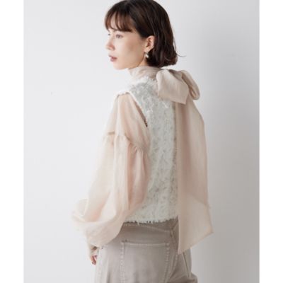 新品 Whim Gazetteツイードニットジレ Whim Gazette(ウィム ガゼット)のツィードニットジレ通販