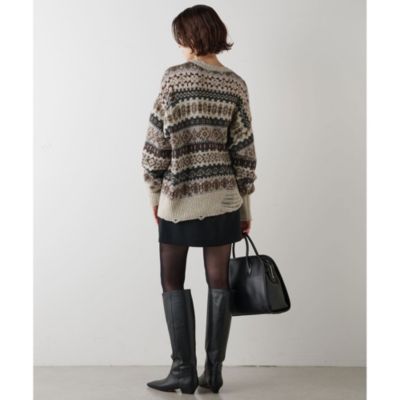 Whim Gazette(ウィム ガゼット) ウールギャバミニスカート ウィムガゼット Whim Gazette ウールギャバミニスカート （gray