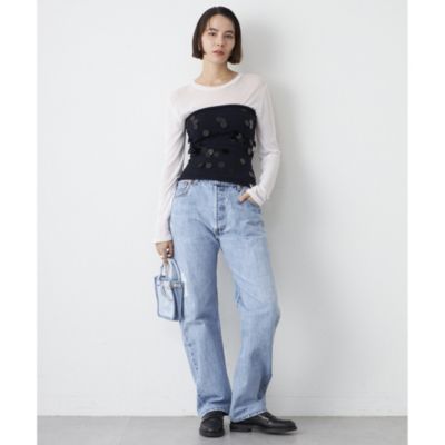 Whim Gazette(ウィム ガゼット)の【Jeanie Blue】STUD DENIMパンツ通販