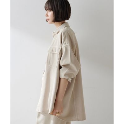 Whim Gazette ドロップデニムシャツ新品未開封未使用 Whim Gazette ブラウス シャツ ドロップデニムシャツ レディース