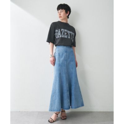 Whim Gazette(ウィム ガゼット)フレアデニムスカート Whim Gazette(ウィム ガゼット)のフレアデニムスカート通販