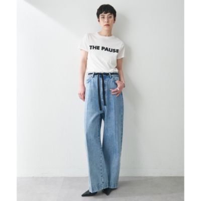 SUITROOM(スーツルーム)★ リネンビジョデニムパンツ Whim Gazette(ウィム ガゼット)のセンタープレスデニムパンツ