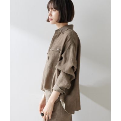ウィムガゼット☆ツイル顔料染めスクエアシャツ Whim Gazette(ウィム ガゼット)のツイル顔料染めスクエアシャツ