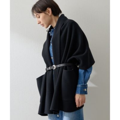 今季新品ウィムガゼットリバーケープ Whim Gazette(ウィム ガゼット)｜リバーケープ/ブラック の通販