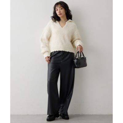 Whim Gazette(ウィム ガゼット)のレザーライクパンツ通販 | 集英社