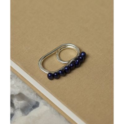 Whim Gazette(ウィム ガゼット)の【Hoaw.】Pearl double ring通販