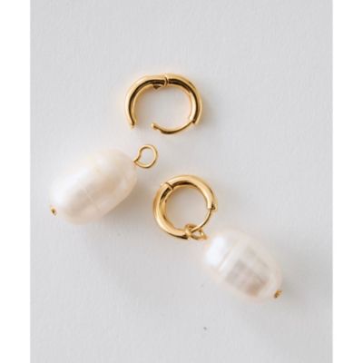 Whim Gazette(ウィム ガゼット)の【THE PAUSE】パールドロップピアス