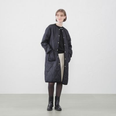 MACKINTOSH PHILOSOPHY 【WEB限&一部店舗限定定】ノーカラーキルティングロングコート