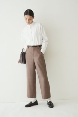 【新品タグ付き】22AW ヒューマンウーマン　ウールポリエステルチェックパンツS human woman(ヒューマン ウーマン)の◇ウールポリエステル