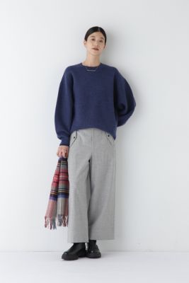 HumanWomanの ガウチョパンツ2点セット(アッシュ) human woman パンツ TOPツイルガウチョパンツ レディース