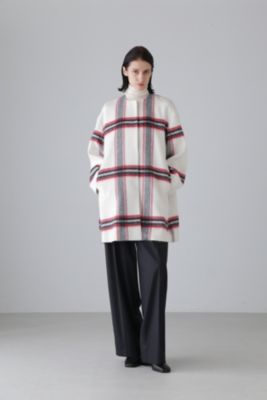 ADORE(アドーア)のアルパカシャギーチェックコート通販