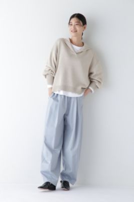 human woman / ヒューマンウーマン ◆ギマコットンセーラーカラープルオーバー human woman(ヒューマン ウーマン)の◇ギマコットンセーラー
