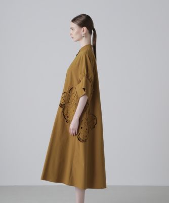 ADORE　シェルカットワークワンピース　黒　今期秋冬 ◇シェルカットワークワンピース（5315240807