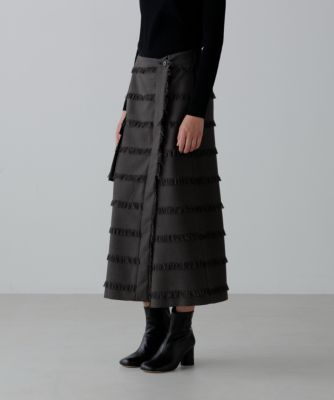 アドーア（ADORE）/フリンジチェックスカート ADORE(アドーア)のフリンジチェックスカート通販 | 集英社HAPPY PLUS STORE