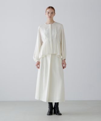 美品●アドーアADORE●ウール混ベーシックアムンゼンブラウス 38 ウールアムンゼンブラウス | ADORE（アドーア） ｜【公式】通販mix