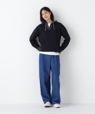 human woman(ヒューマン ウーマン)の◇デニムドッキングフーディープル