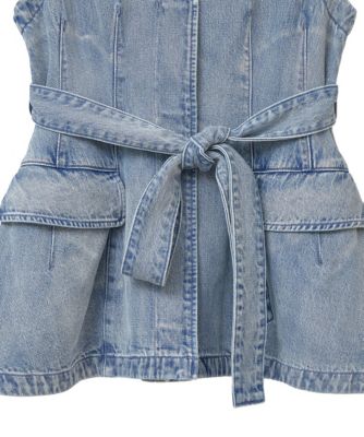 ギフト】 新品タグ付 CLANE PANNIER BUSTIER LINE DENIM 即納安い