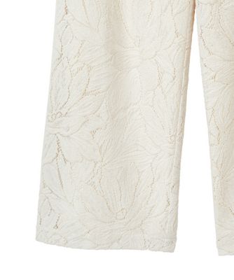 CLANE CURTAIN LACE TUCK PANTS