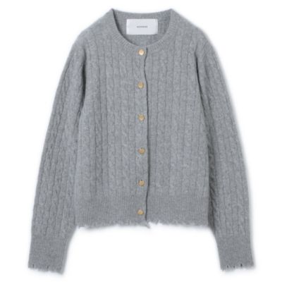 ADAWAS(アダワス)のCASHMERE CABLE－KNIT CARDIGAN通販 | LEEマルシェ