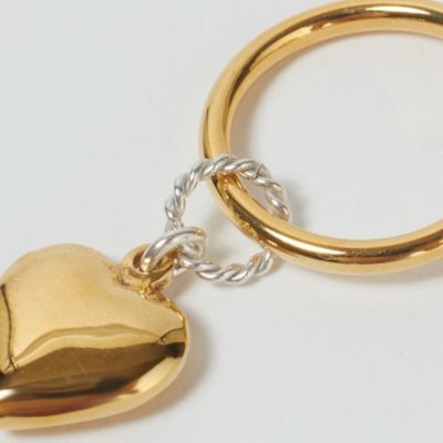 petite robe noire(プティローブノアー)のゴールドハートフープ