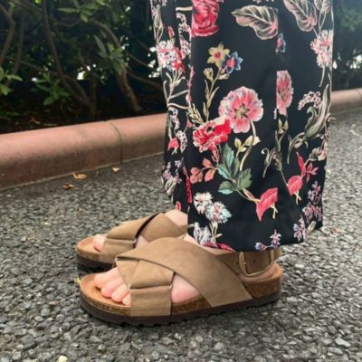 足細効果♥︎セレクトショップ購入♥︎美品♥︎定番ブラック♥︎【VINILOサンダル VINILO(ヴィニーロ)の【石上美津江さんセレクト】スエードクロス