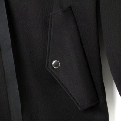 PLAIN PEOPLE(プレインピープル)｜裏起毛モッズ風コート/ダーク