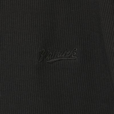 BLAMINK(ブラミンク)のコットンリブクルーネックノースリーブ