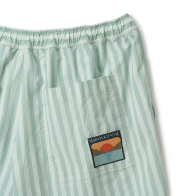 【送料&関税込】Maison KitsunAC Cotton Bermuda Shorts Maison Kitsuné - Cotton shorts Pink - The Corner