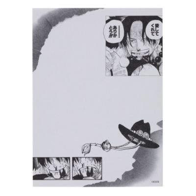 ワンピース　原画　 ルフィ　エース　フレーム付き ワンピース】ILLUSTRATION WORKS クリアファイル ルフィ/エース/サボ