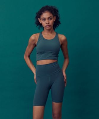 Julier (定番)YOGA FITショートトップス／パット付き レディース 50%OFF【ジュリエ】YOGA FIT ショートトップス/パット付き