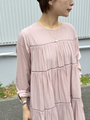 ne Quittez pas(ヌキテパ)のCOTTON VOILE TIERED MAXI DRESS通販