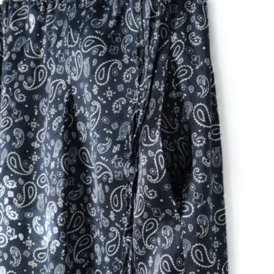 TICCA ネイビー ペイズリー柄 パンツ TICCA(ティッカ)のシルクプリントパンツ通販 | 集英社HAPPY PLUS