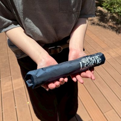 LEE別注　限定モンベル　Picnic League 折りたたみ傘 55cm mont-bell(モンベル)の【LEE別注】【UVカット】【晴雨兼用